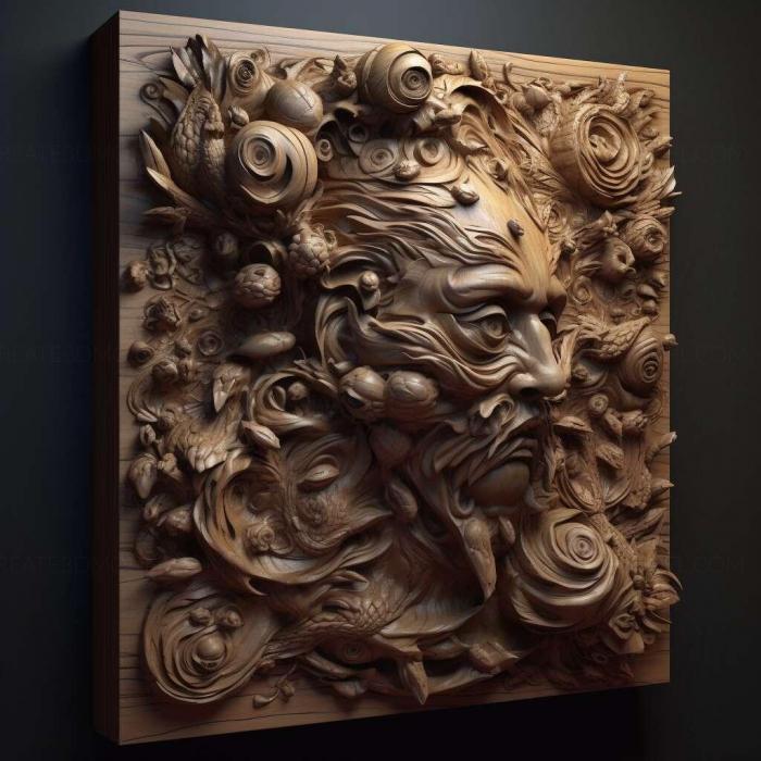 نموذج ثلاثي الأبعاد لآلة CNC 3D Art 